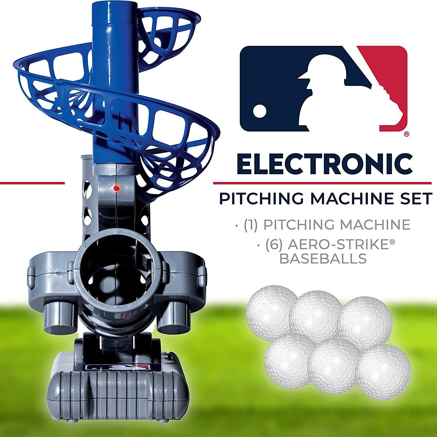 Franklin Sports MLB Electronic Baseball Pitching Machine Adjustable Height